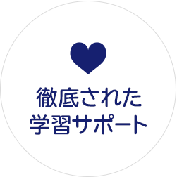 徹底された学習サポート